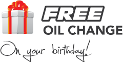 Free Oil Change on Your Birth Day!